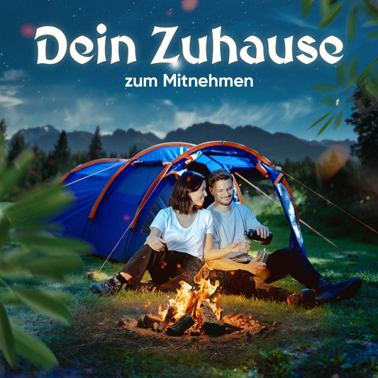 Tunnelzelt für 2-3 Personen [Nachtblau]