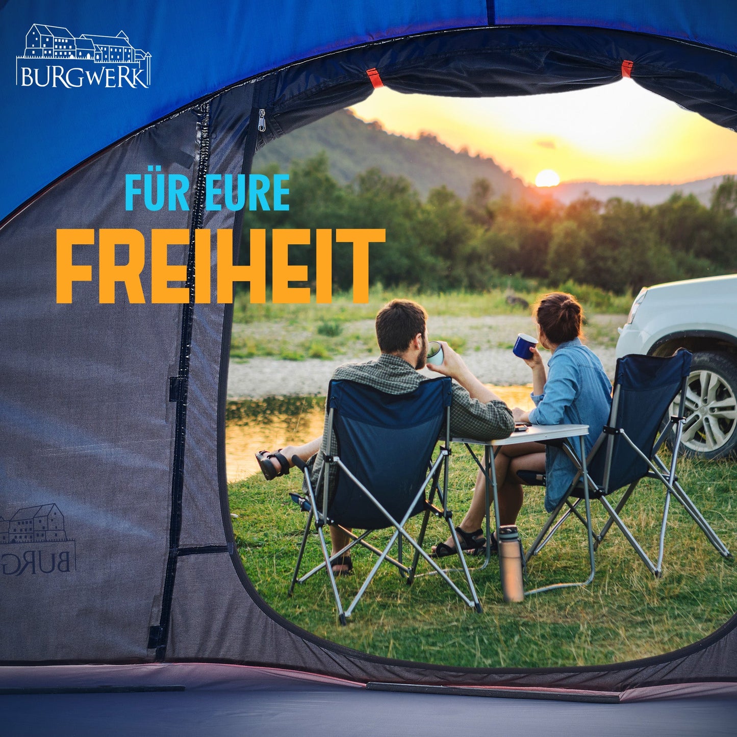 Wurfzelt für 3 Personen [2 Sekunden Zelt]